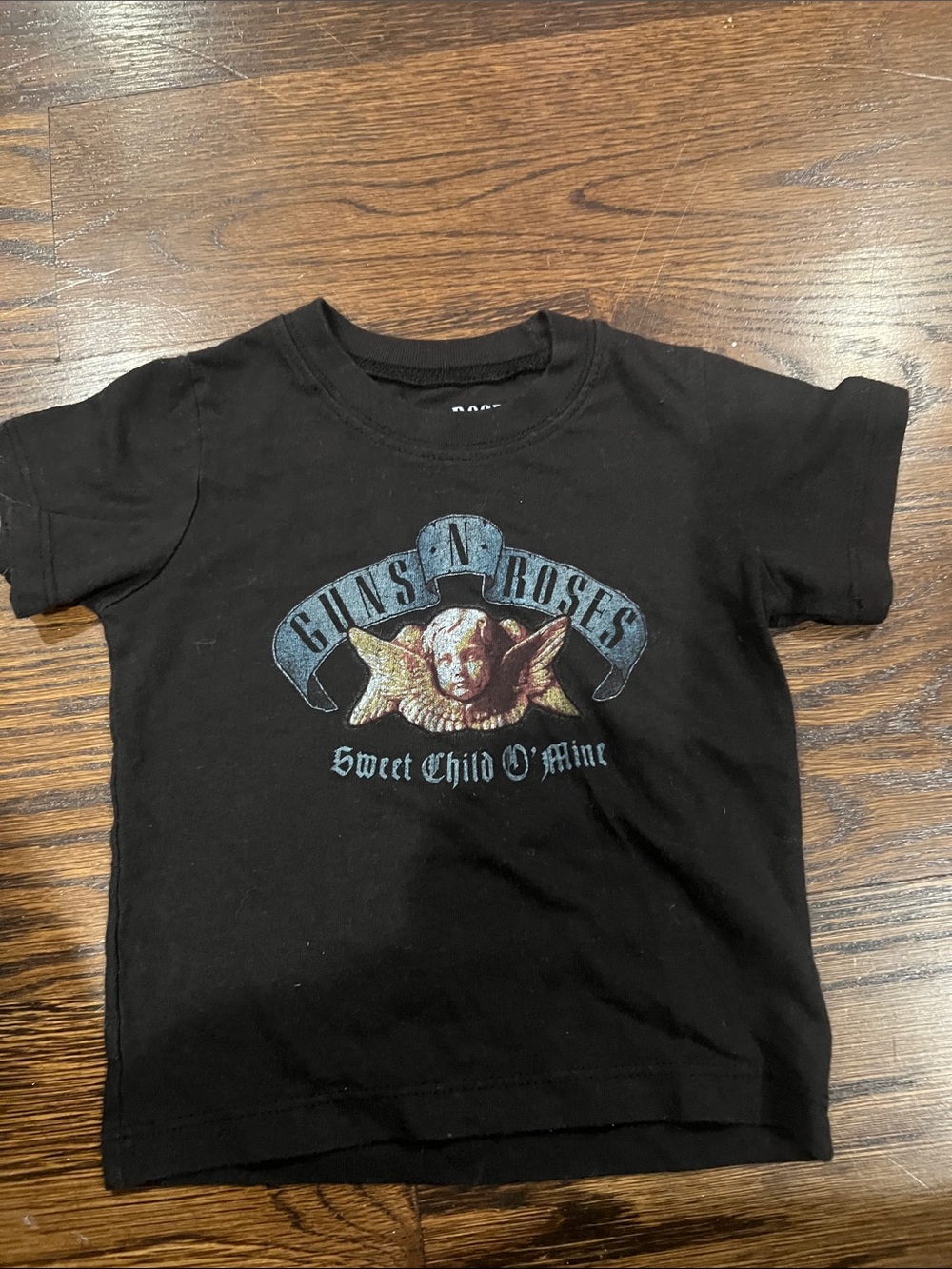Kids Black Graphic Tee - Sweet Child O' Mine